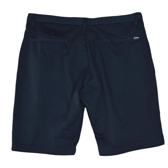 Volcom Navy Chino Shorts Size 40 Skatecore Casual Coastal Prep - Picture 2 of 8